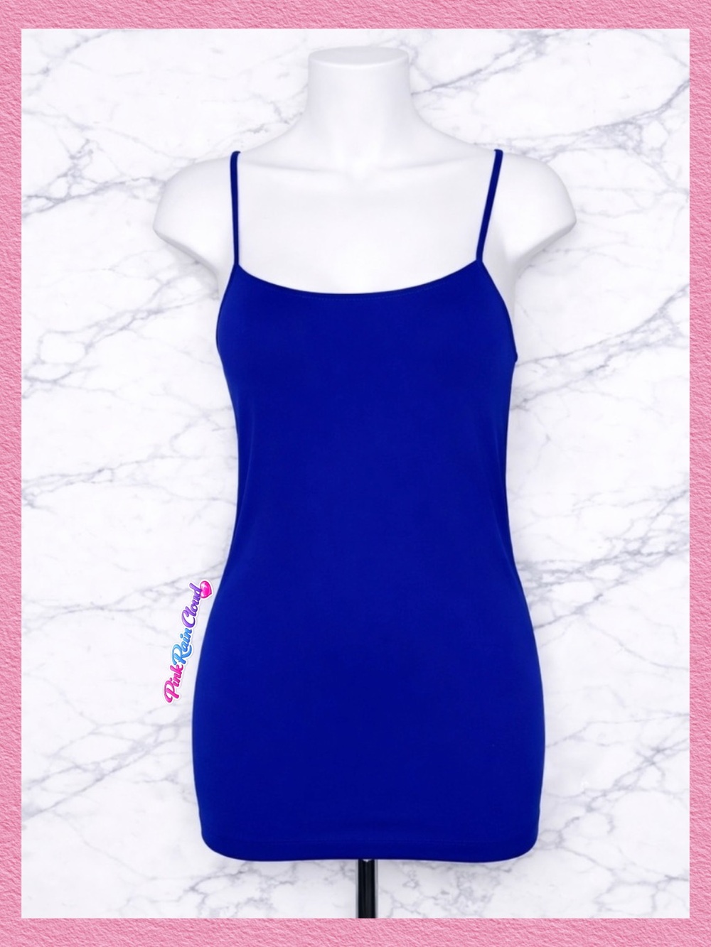 MM Blue Bidycon Tank Top Tunic Mini Dress Women’s One Size